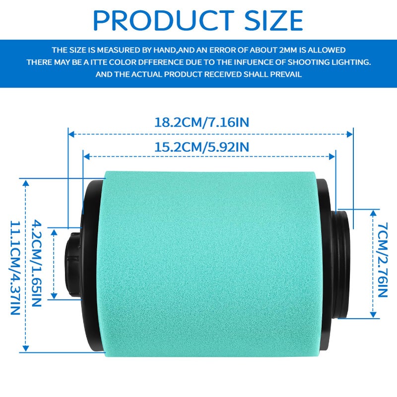 LOCOPOW 707800371 Air Filter Part for Can Am Outlander Renegade 570 450 850 650 800R 1000 1000R Max DPS XMR XT XTP STD XXC 2012 2013 2014 2015 2016 2017 2018 2019 2020 2021 2022 2023 2024 2025 - Image 2